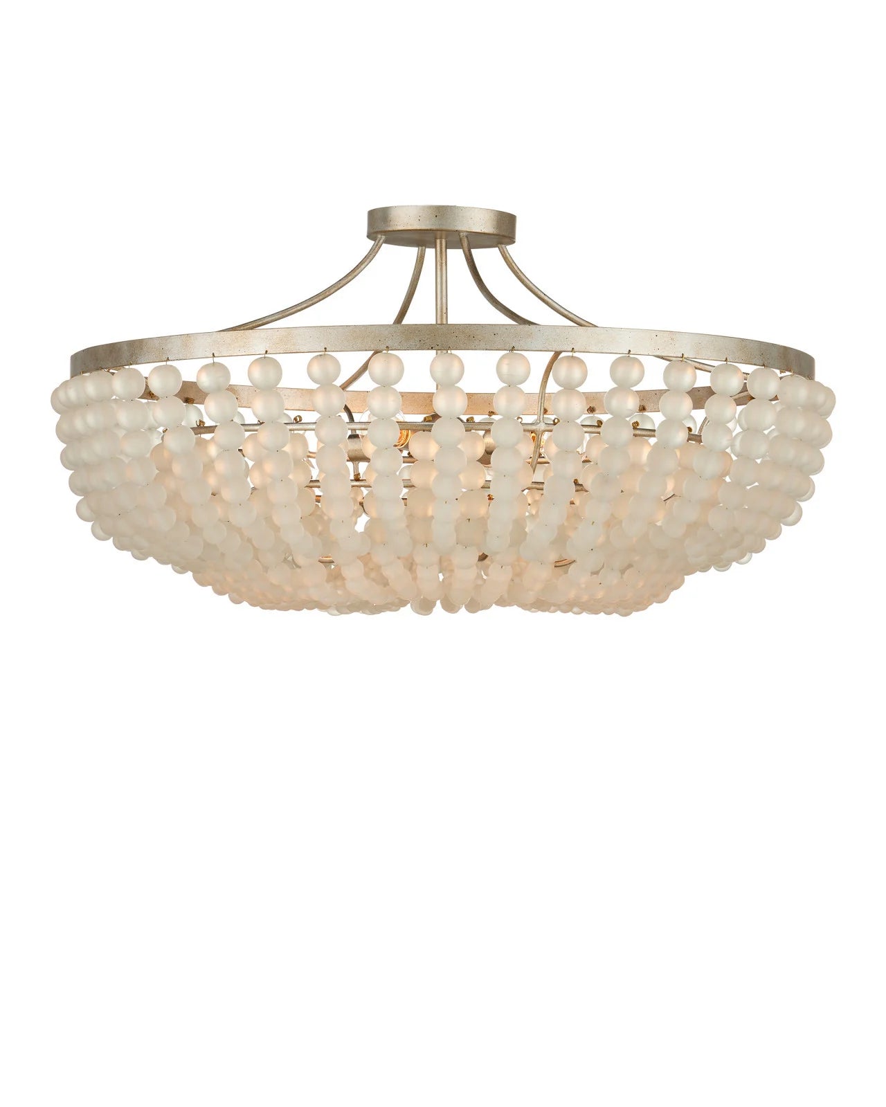 Currey & Company 18" X 30.75" Chanteuse 4 Light Semi Flush Mount