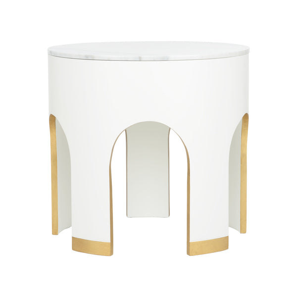 Chelsea House Aqueduct End Table White
