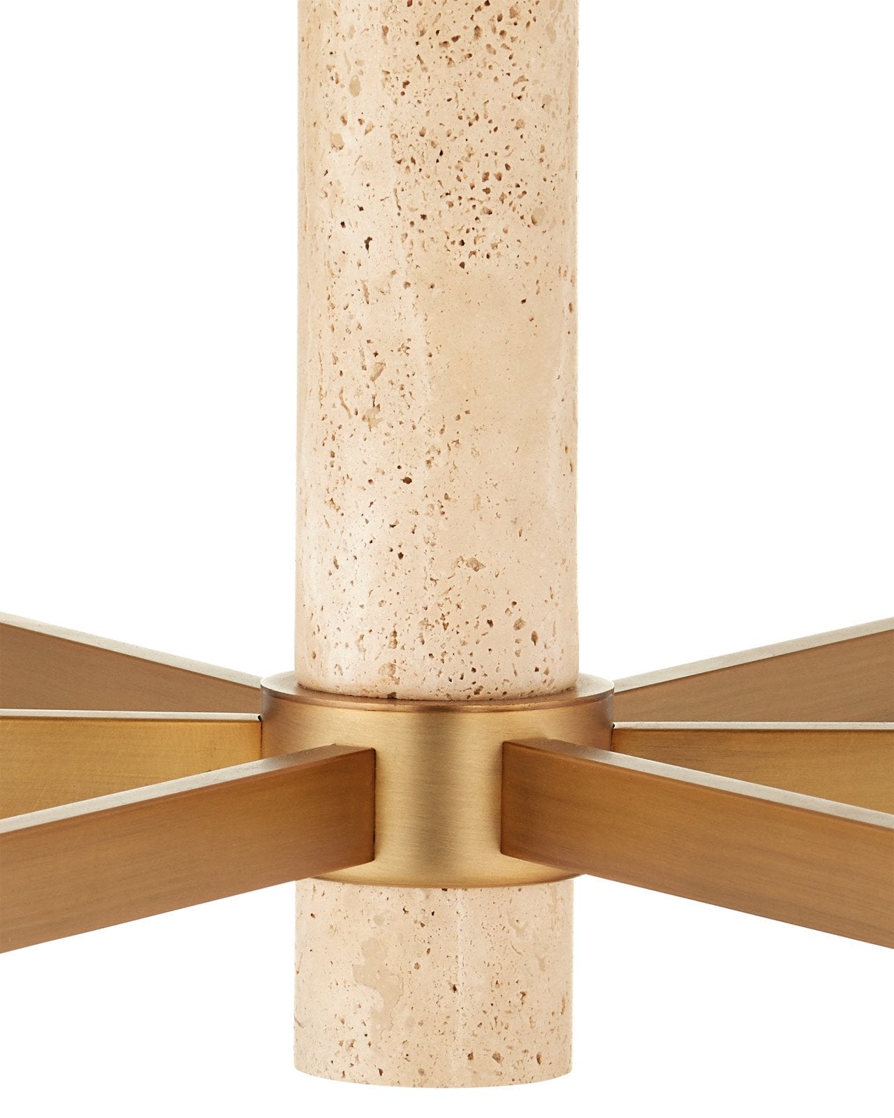 Currey & Company Marcelo 45" Antique Brass 6 Light Chandelier