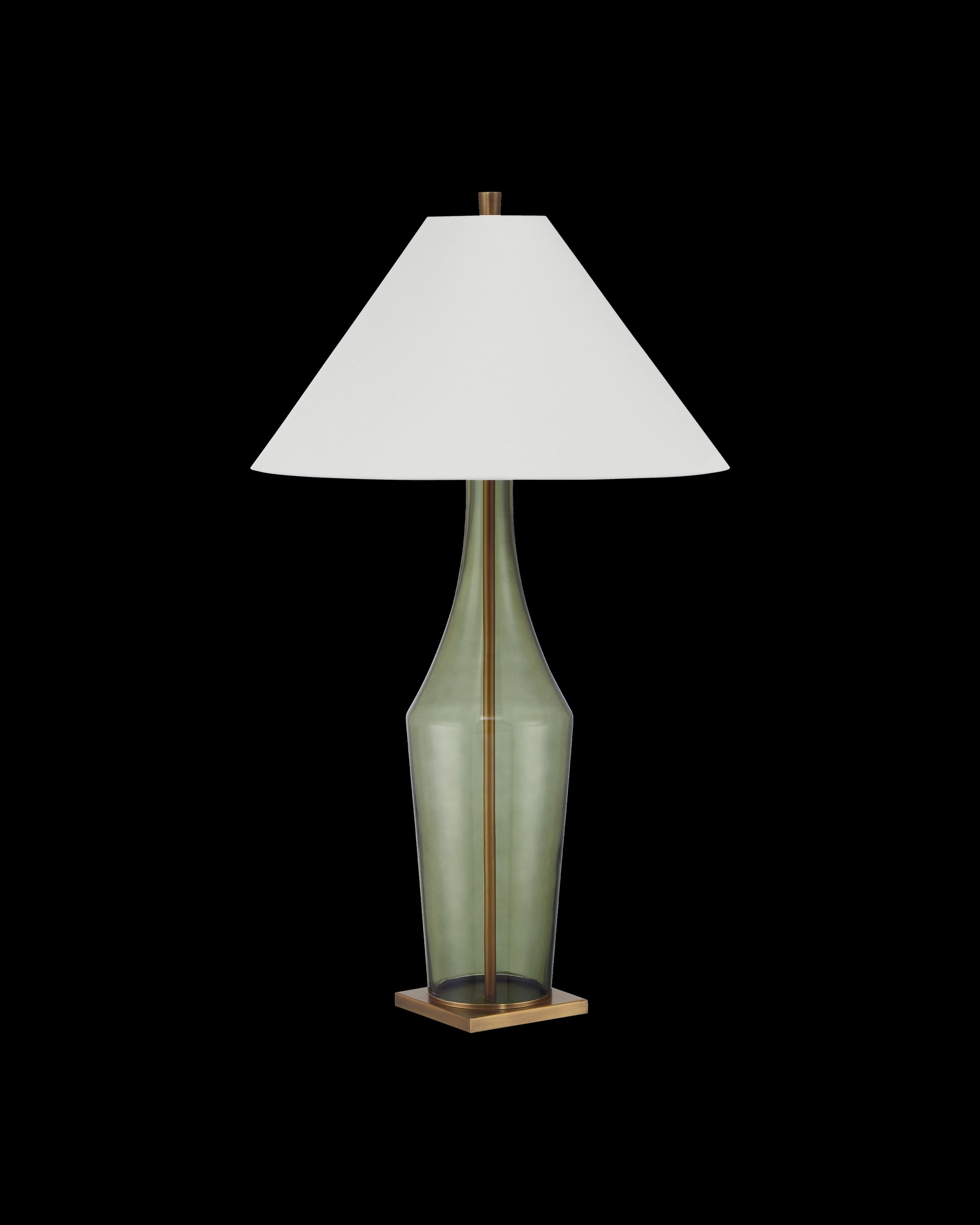 Currey & Company Olive Green Table Lamp