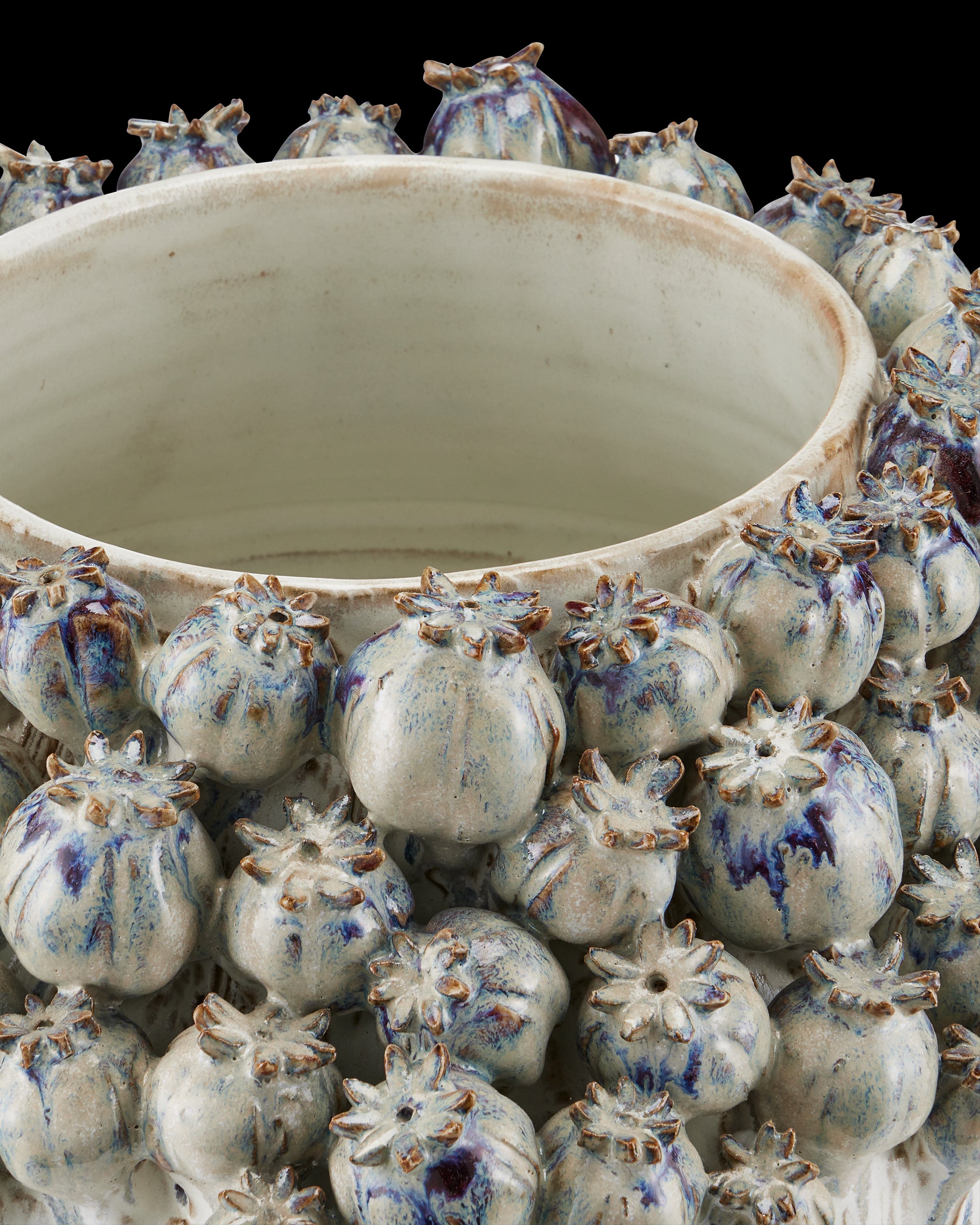 Currey & Company Poppy Pod Crown Large Vase