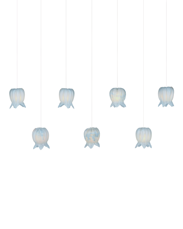 Currey And Company Polpo 7 Light Linear Multi Drop Pendant