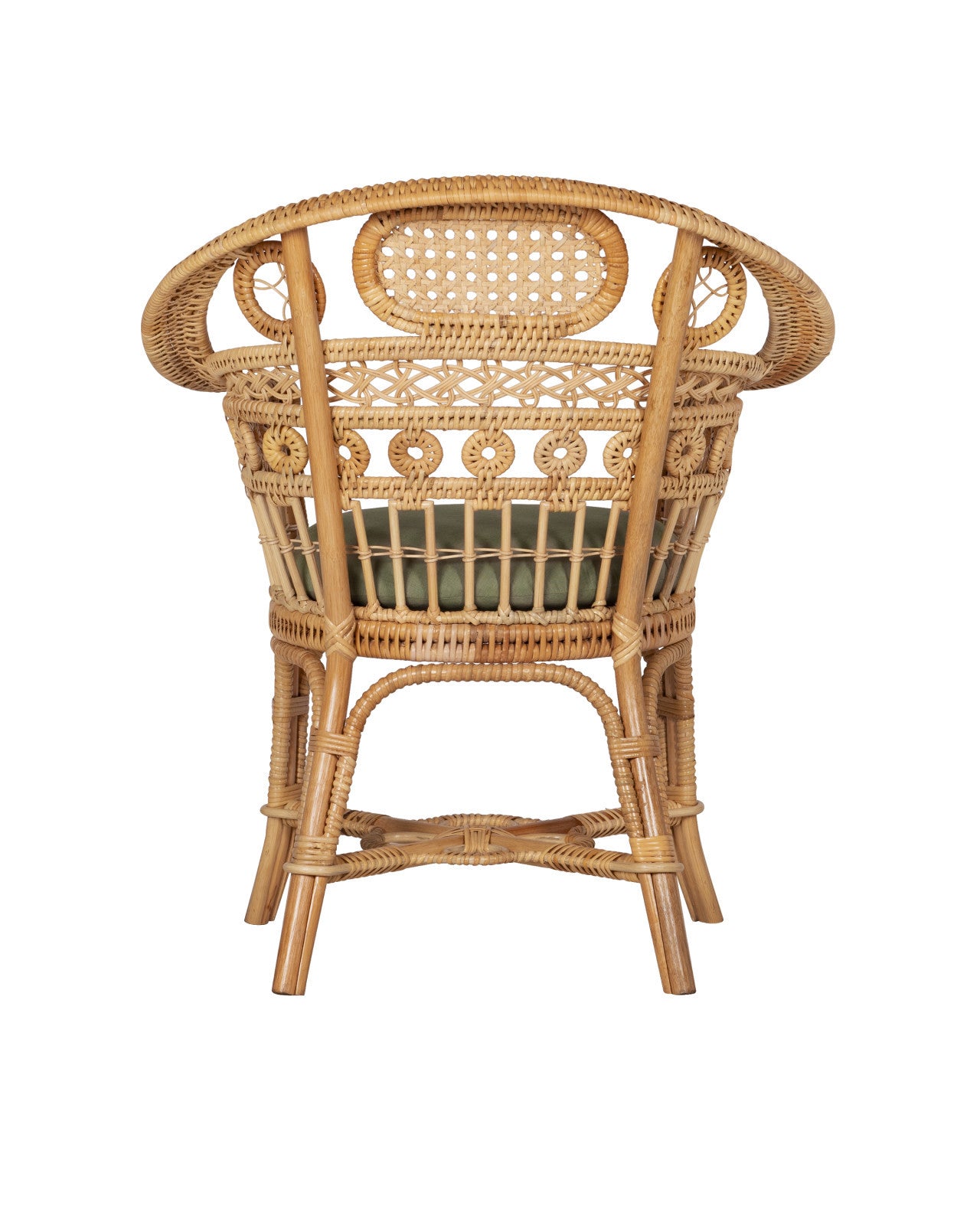 Currey And Company Eugenie 30 1/4" Wide Natural Rattan Armchair
