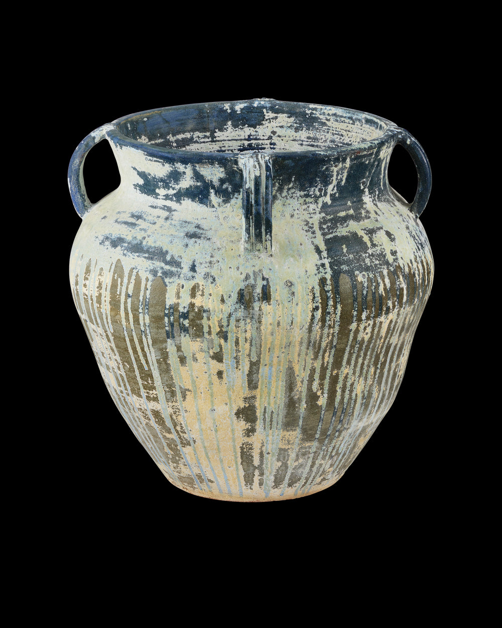 Currey & Company Agrigento Blue Drip Planter