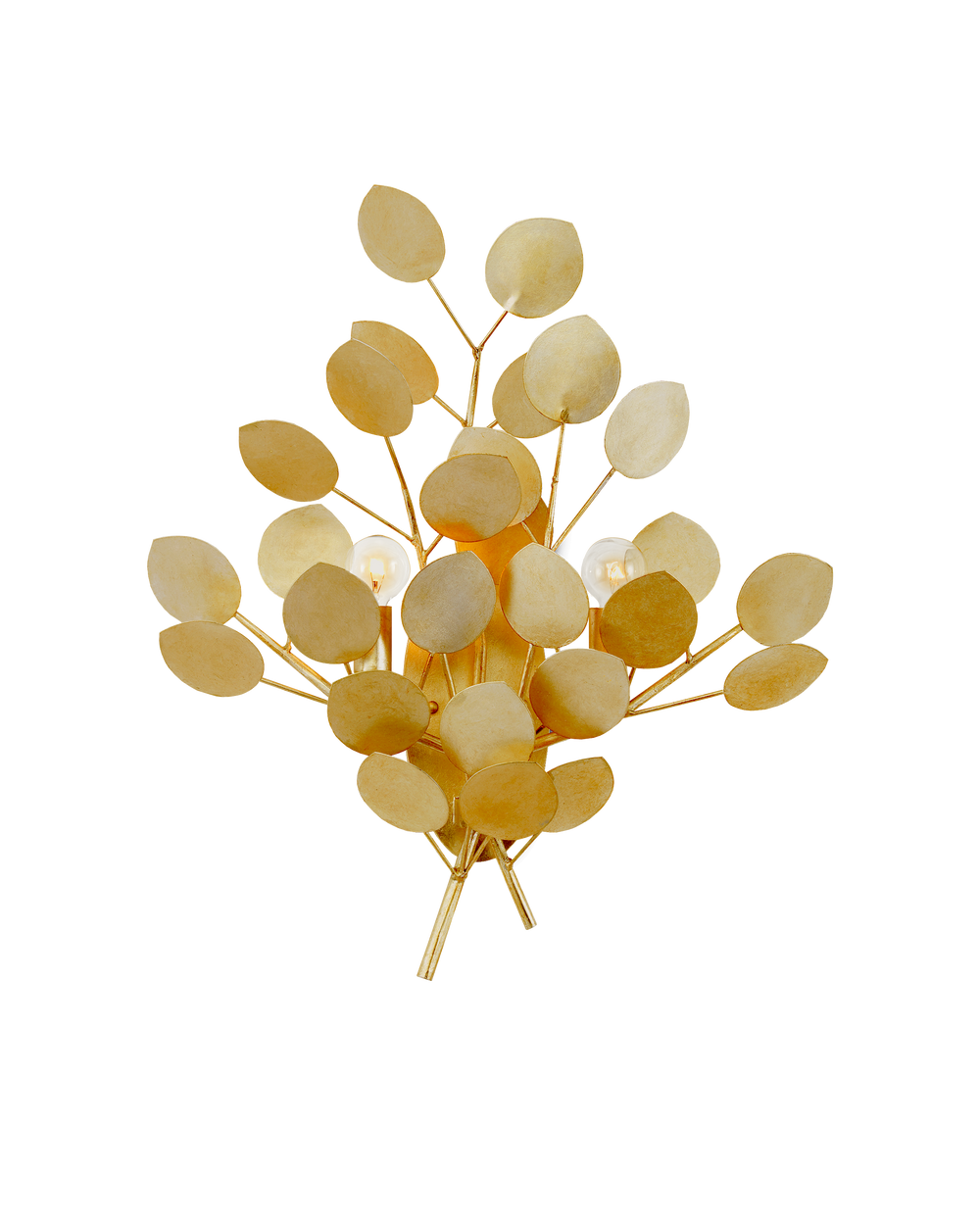 Currey & Company Lunaria Gold Wall Sconce