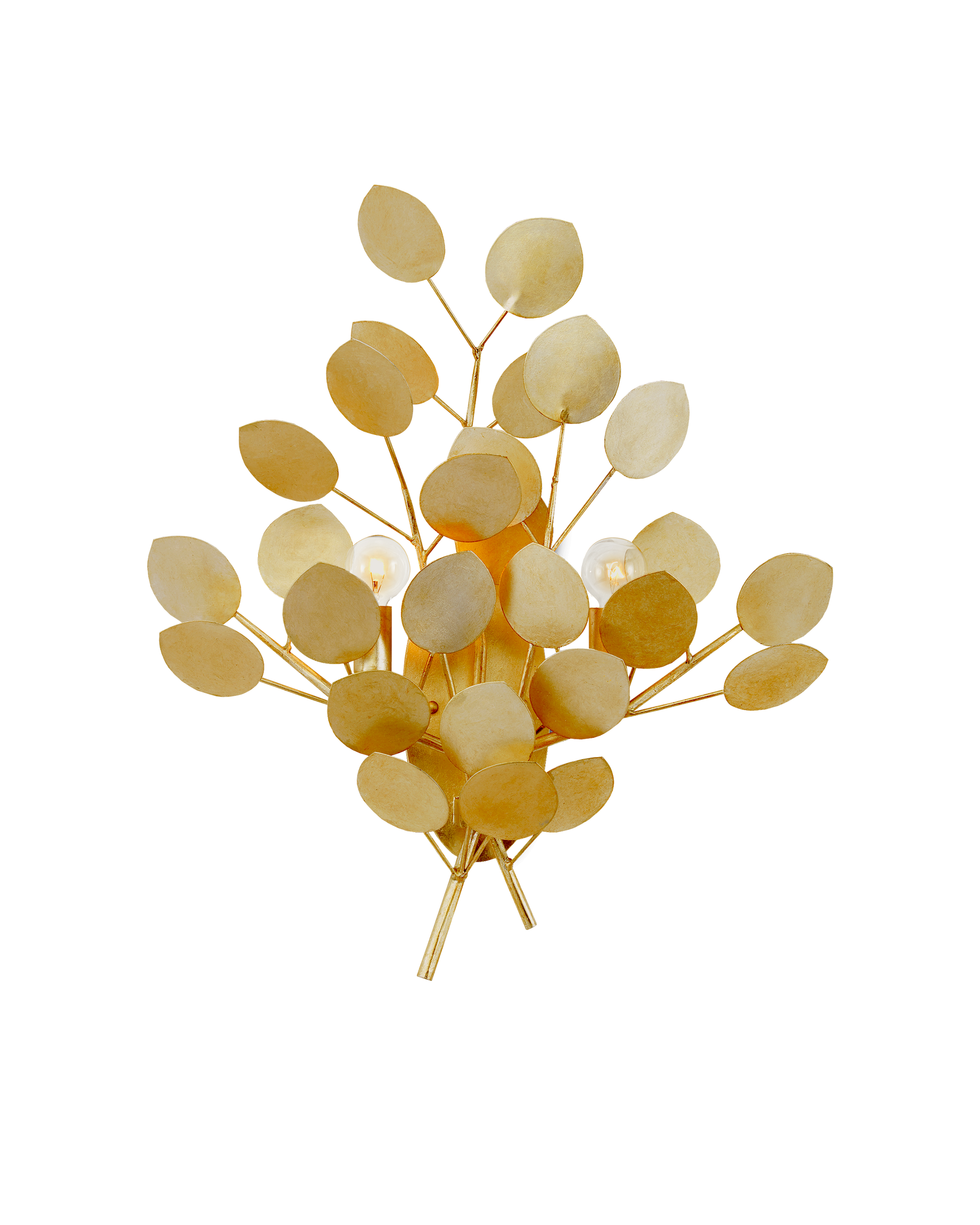 Currey & Company Lunaria Gold Wall Sconce