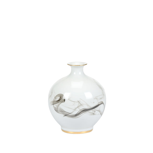 Wildwood White Cinder And Smoke Vase (Sm)