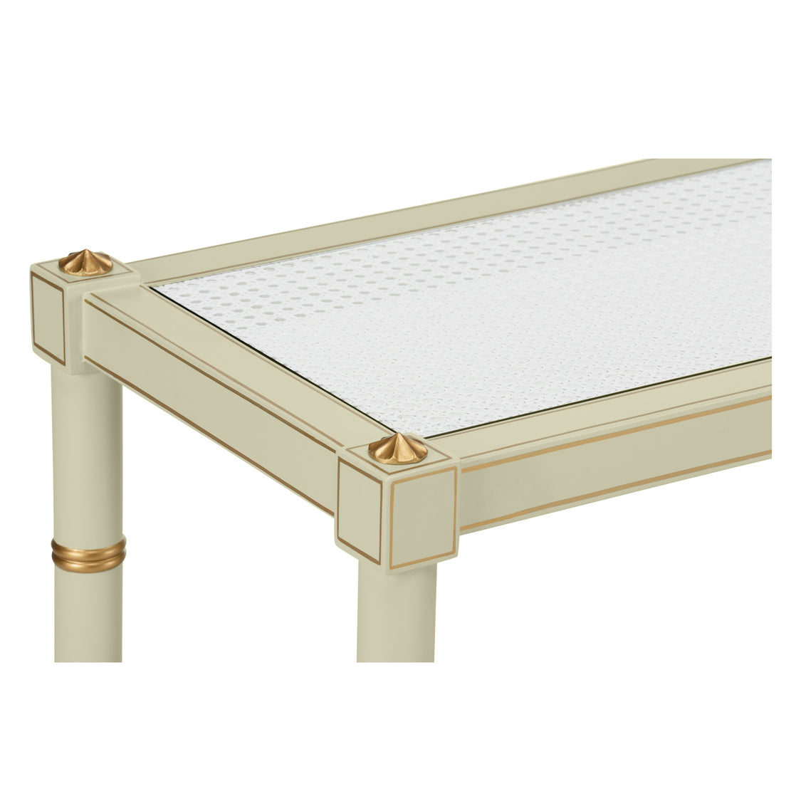 Chelsea House Conner Cane Console Green