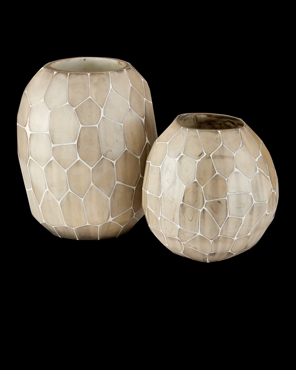 Currey & Company Runnell Glass Vase Set Of 2