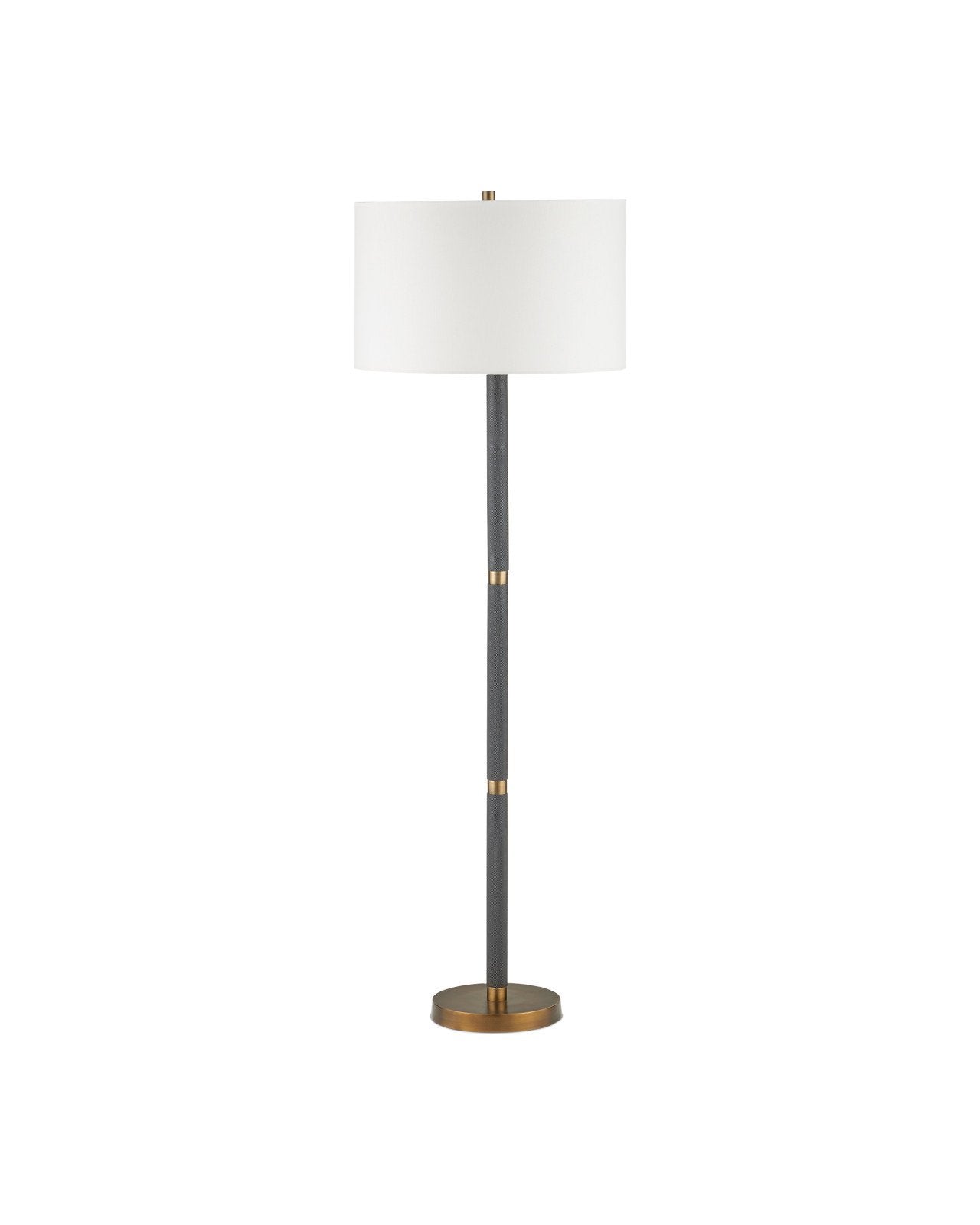 Currey & Company Gavin Matte Black Floor Lamp