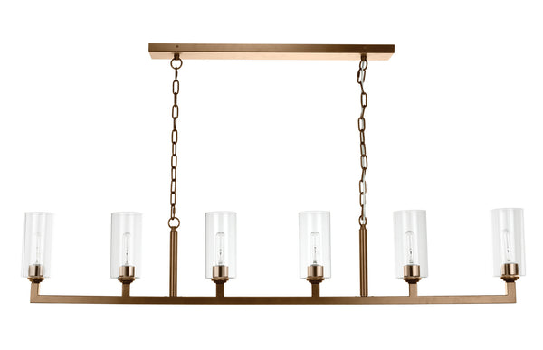 Jamie Young Linear 6 Light Chandelier