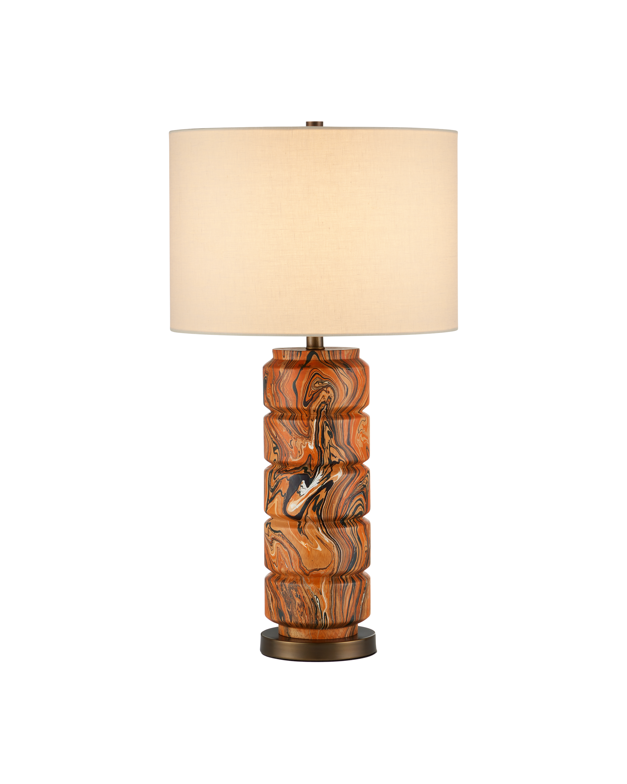 Currey & Company Crantock Orange Table Lamp
