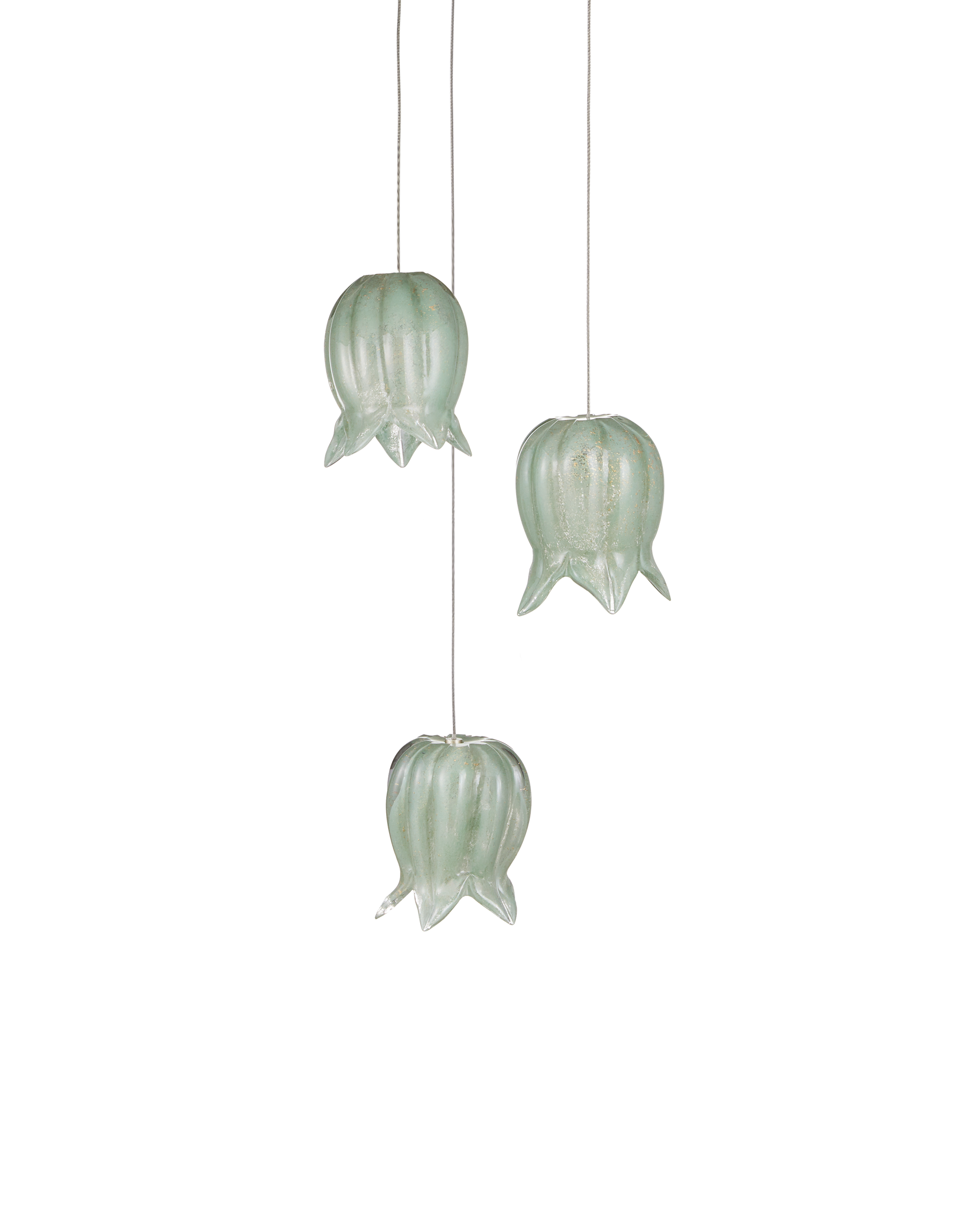 Currey And Company Polpo 3 Light Round Multi Drop Pendant