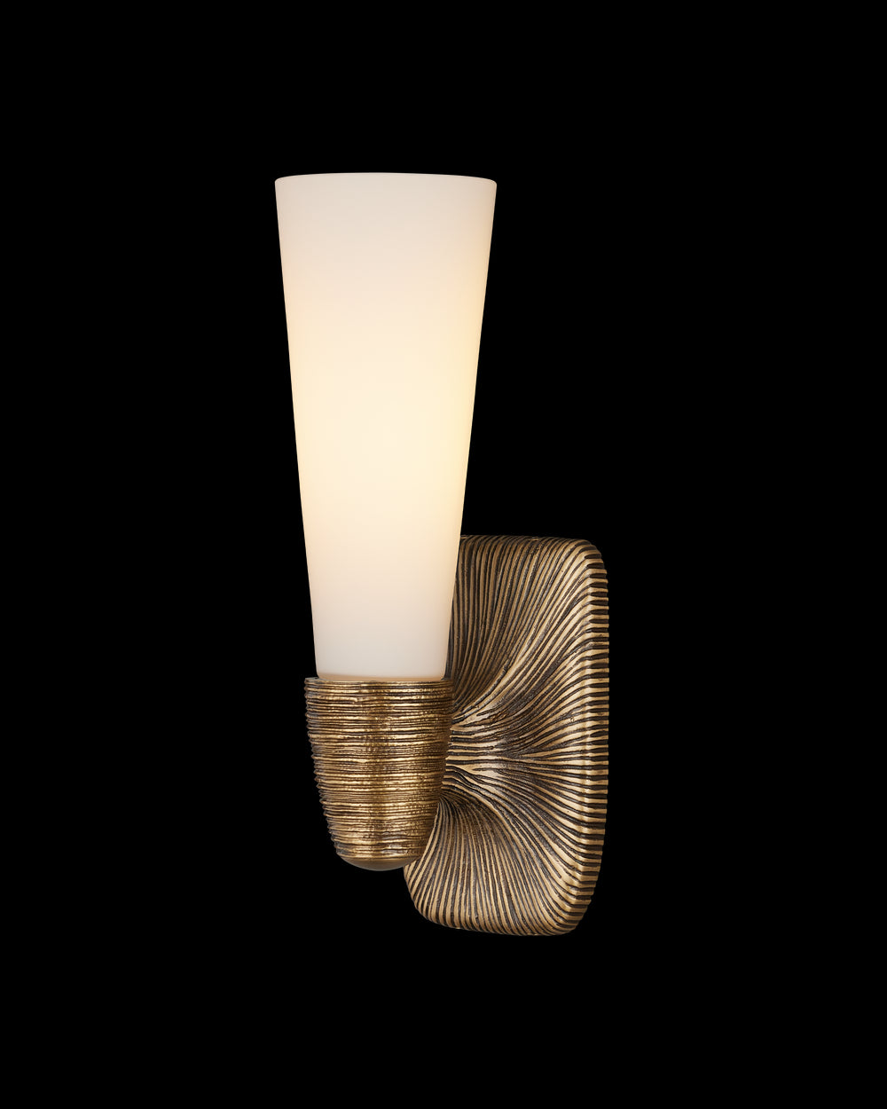 Currey & Company Bonaz Brass Bath Wall Sconce