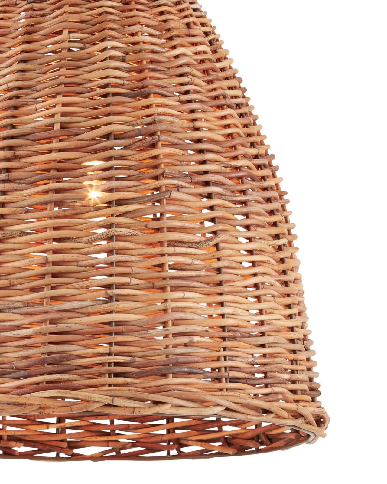 Currey & Company Basket 21" Natural 1 Light Pendant