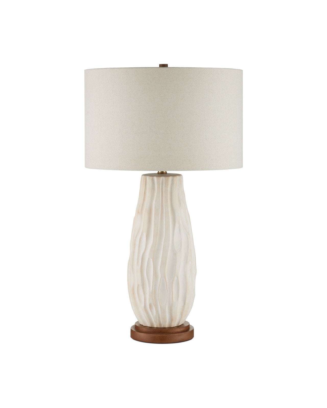 Currey & Company Water Borne Off White Ceramic Table Lamp