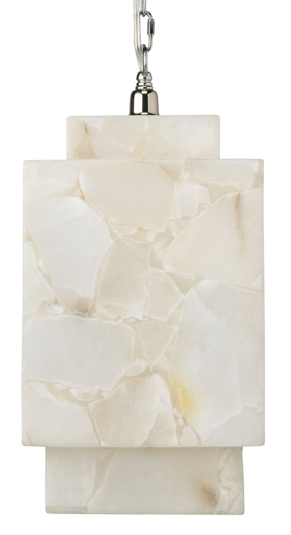 Jamie Young Borealis Cube Pendant In Alabaster