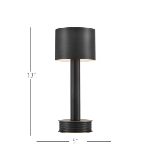 Currey & Company Traverse Bronze Cordless Table Lamp