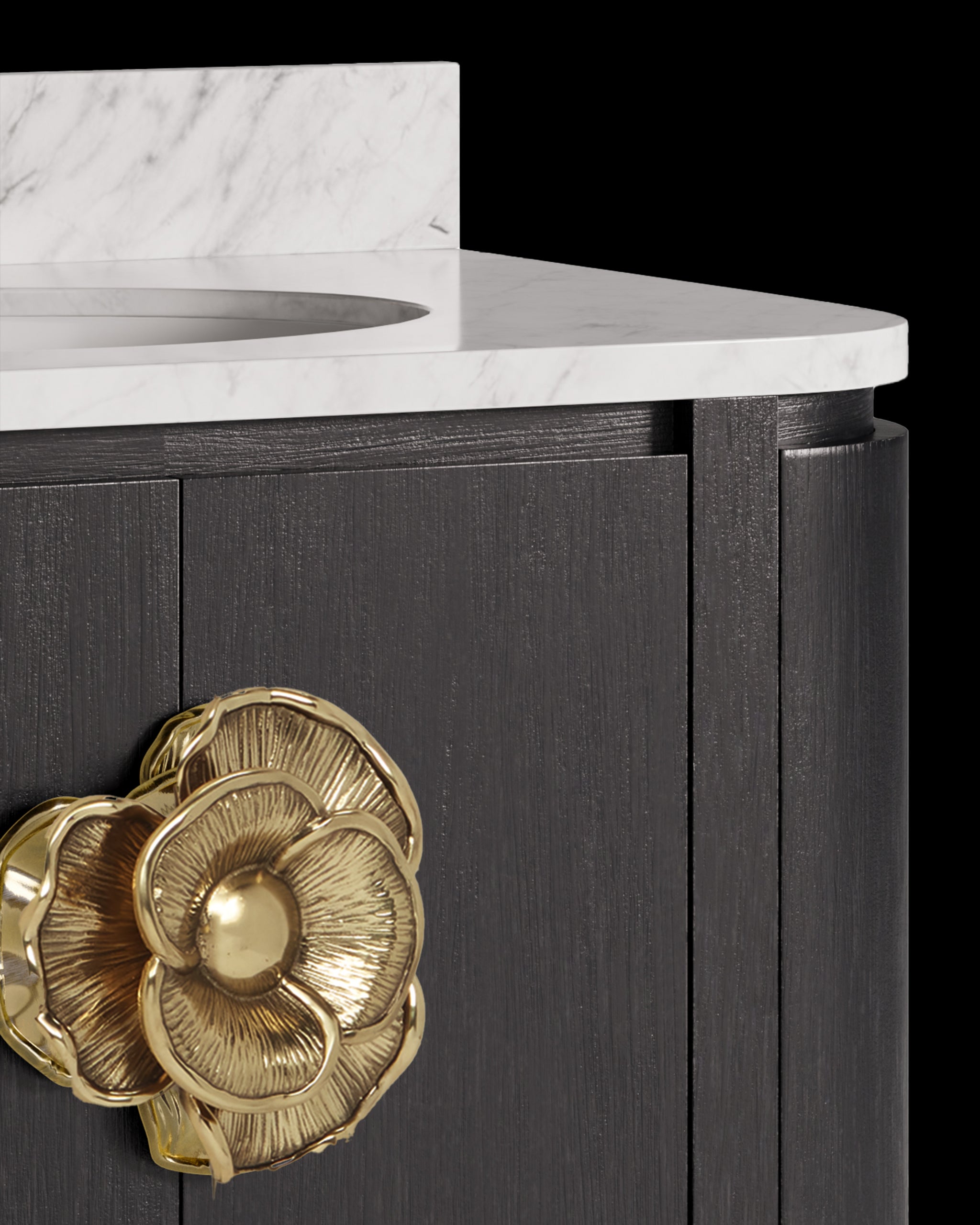 Currey & Company Briallen 36" Vanity With Oval Undermount Sink