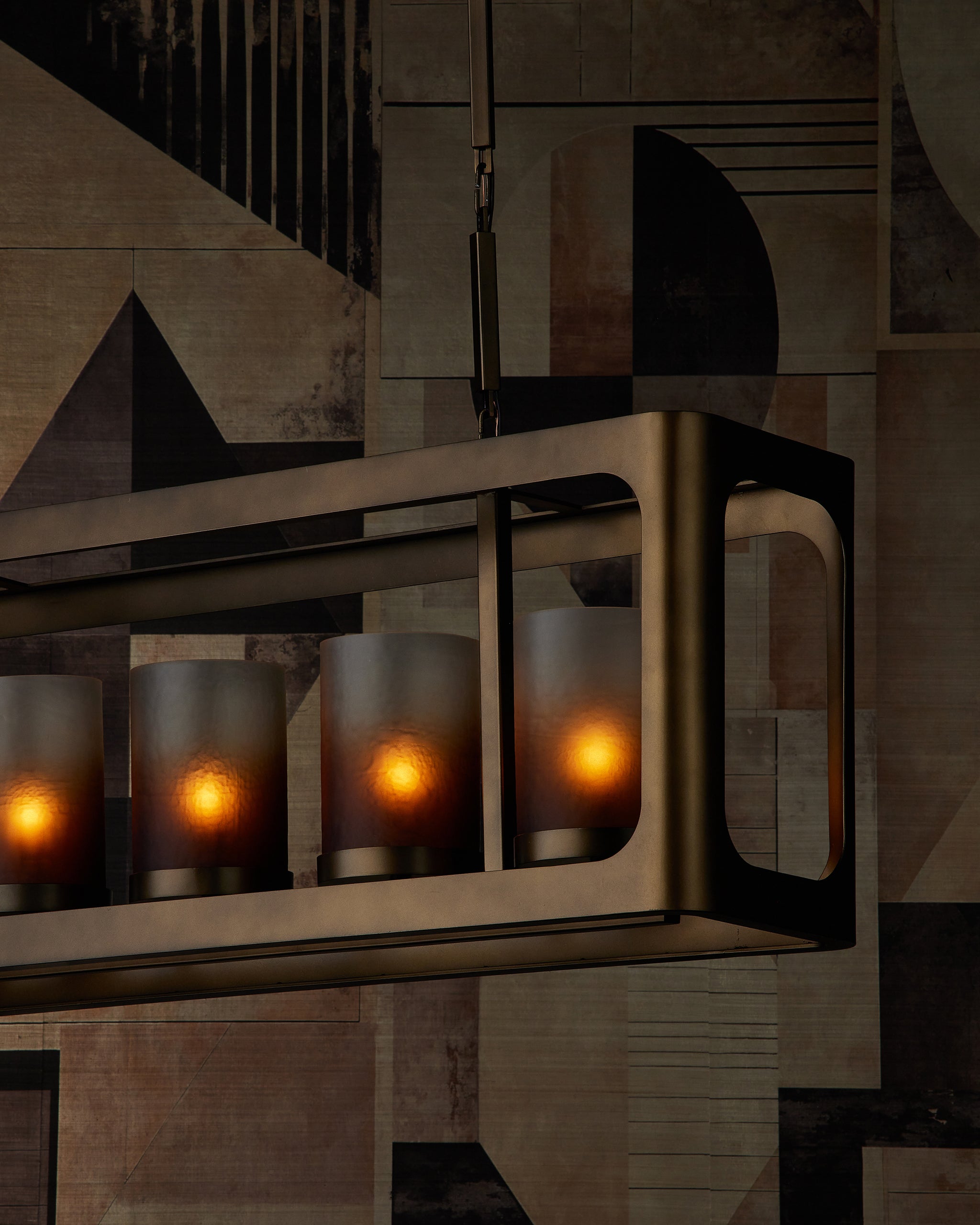 Currey & Company Tenebroso Rectangular Chandelier