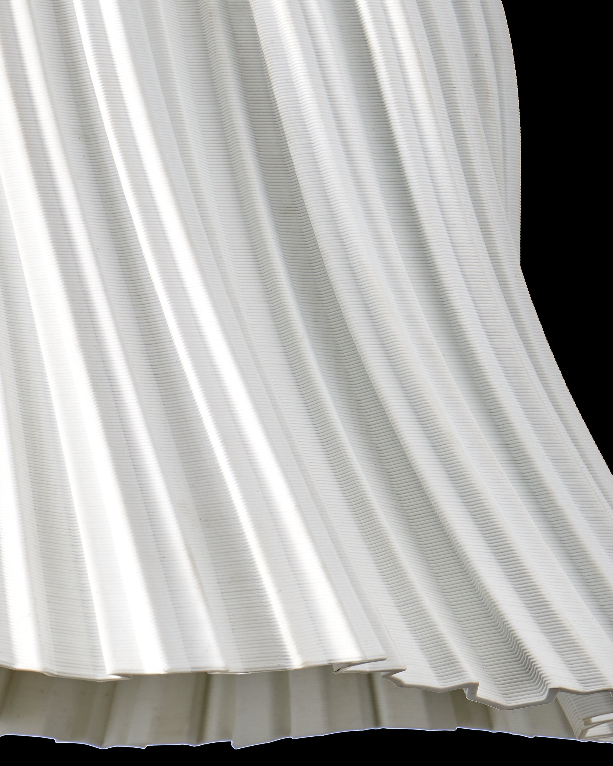 Currey & Company Twirl White Pendant