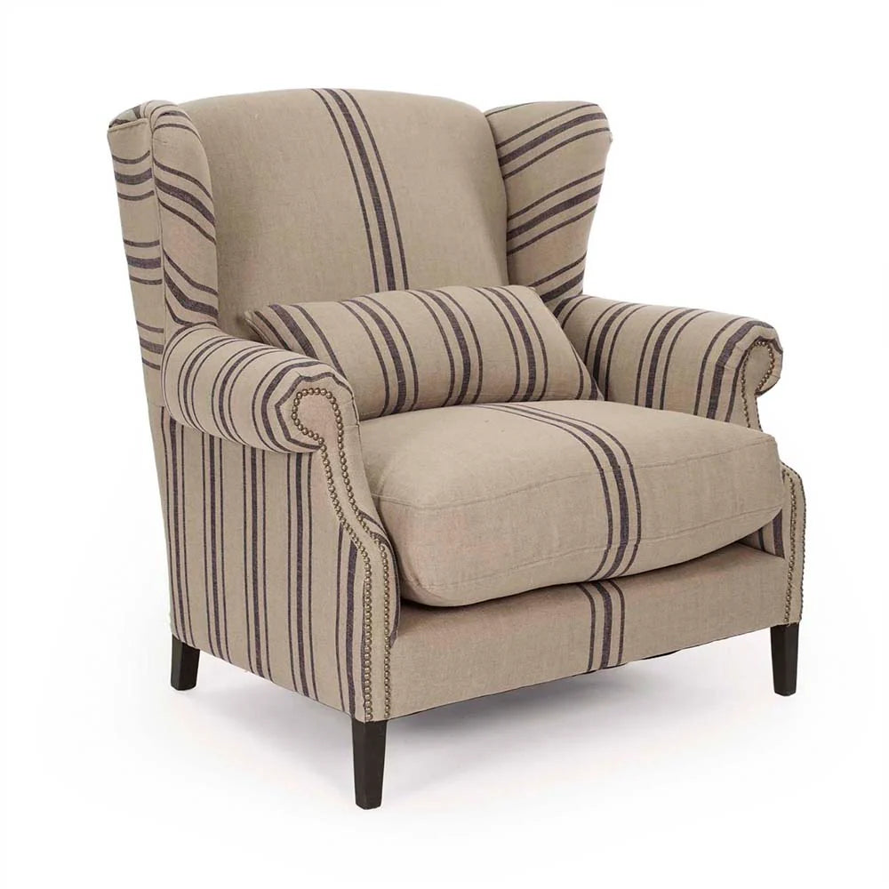 Zentique Napoleon Half Wingback Chair