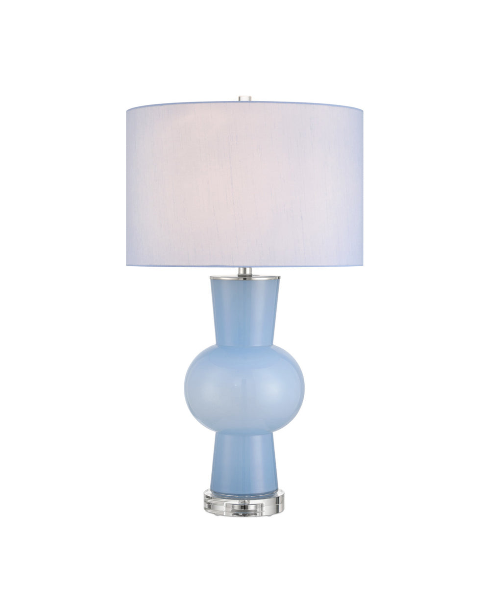Currey & Company Duende Blue Glass Table Lamp