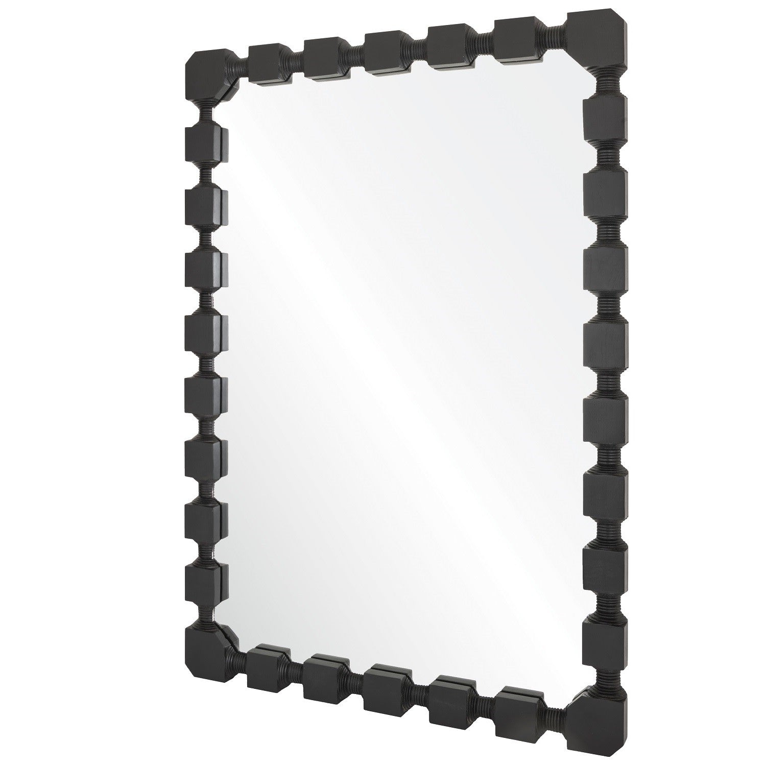 Celerie Kemble For Mirror Home Ebonized Oak or Dark Mahogeny Mirror