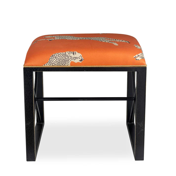 Port 68/ Scalamandre Medallion Leaping Cheetah Bench