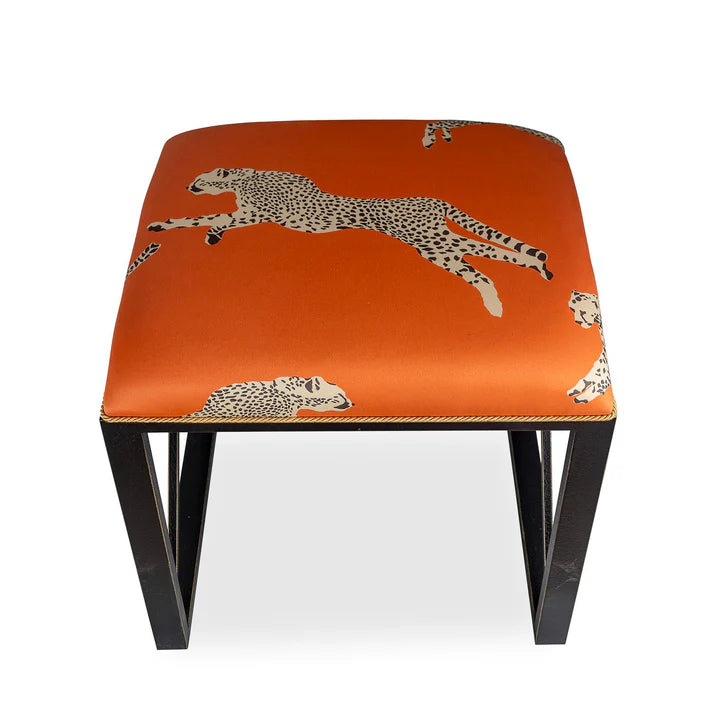 Port 68/ Scalamandre Medallion Leaping Cheetah Bench