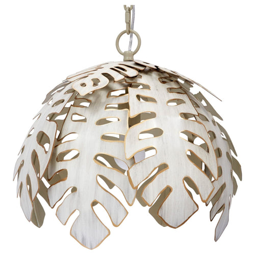 Old World Design Tropical Leaf Chandelier