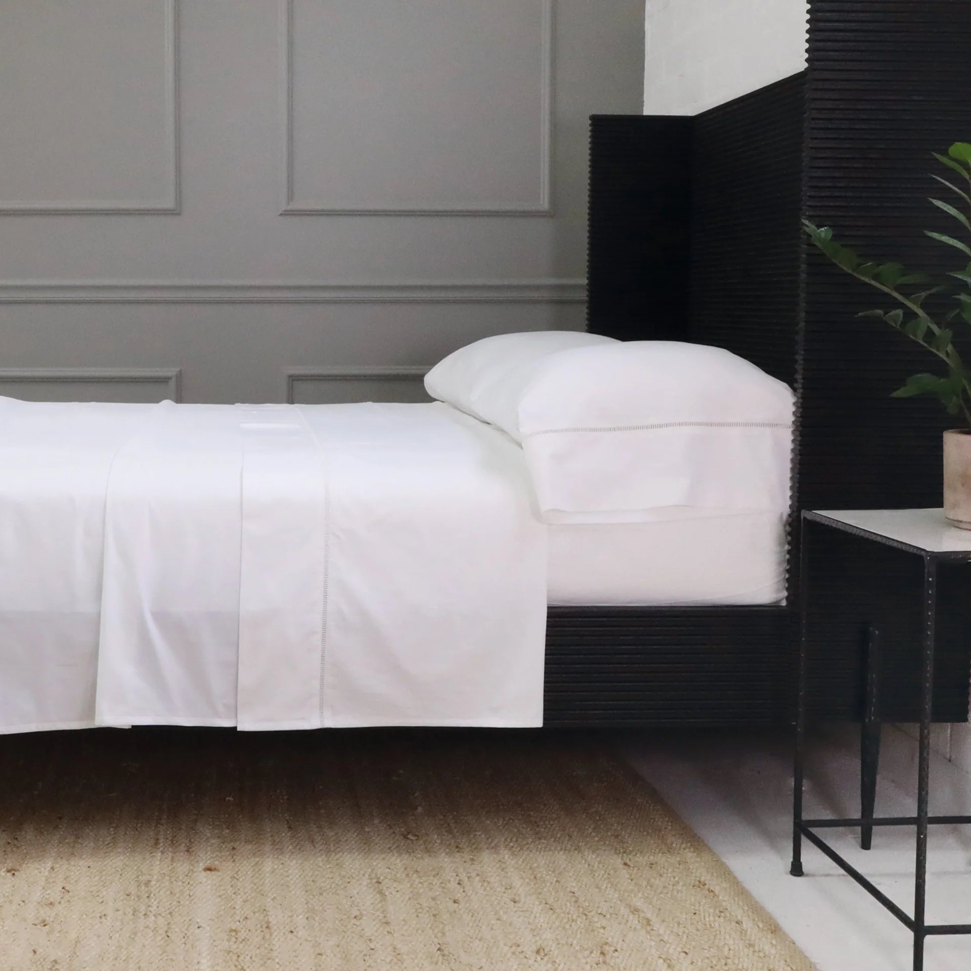 Pom Pom At Home Como Ladder Stitch Cotton Sateen Sheet Set