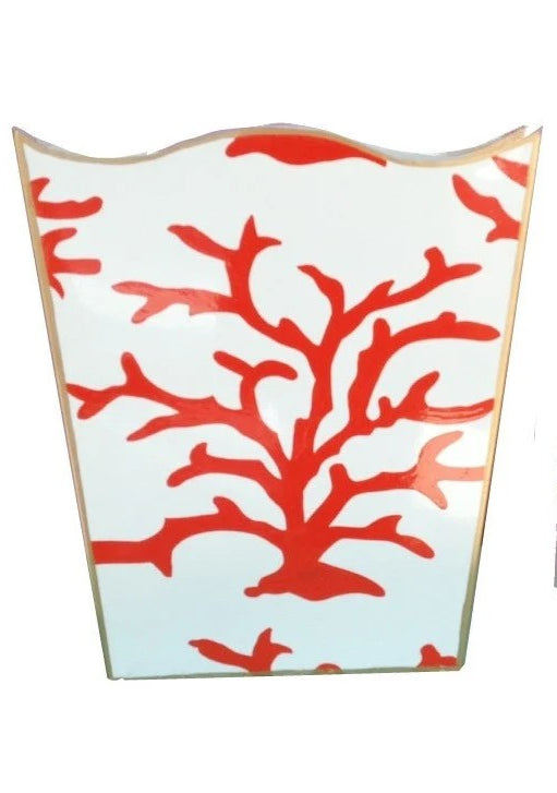 Bargain Basement Dana Gibson Coral Design Wastebasket