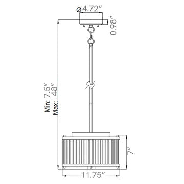 Lucas McKearn Corona 2 Light Flush in White