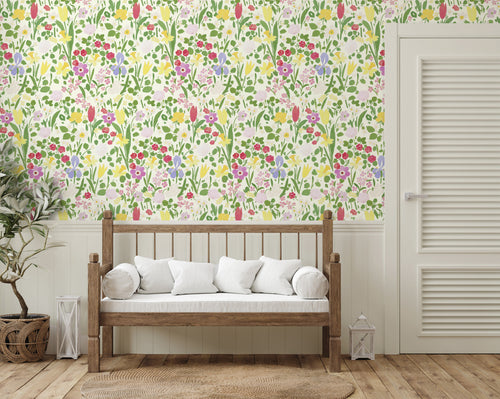 Paule Marrot Large Scale, Daffodils Wallpaper