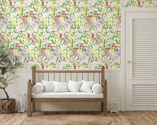 Paule Marrot Large Scale, Daffodils Wallpaper