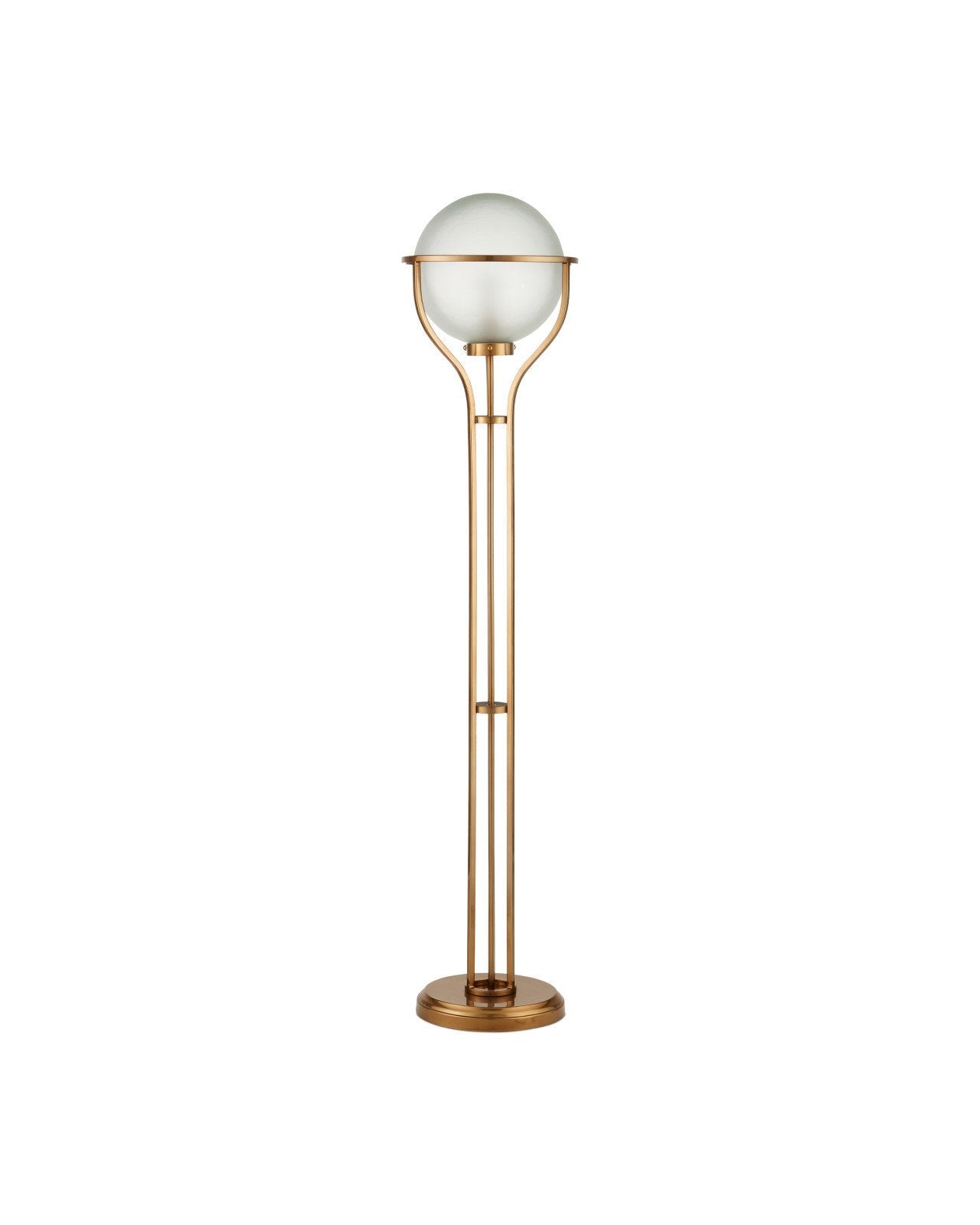 Currey & Company Metropolis Metallic Champagne Floor Lamp