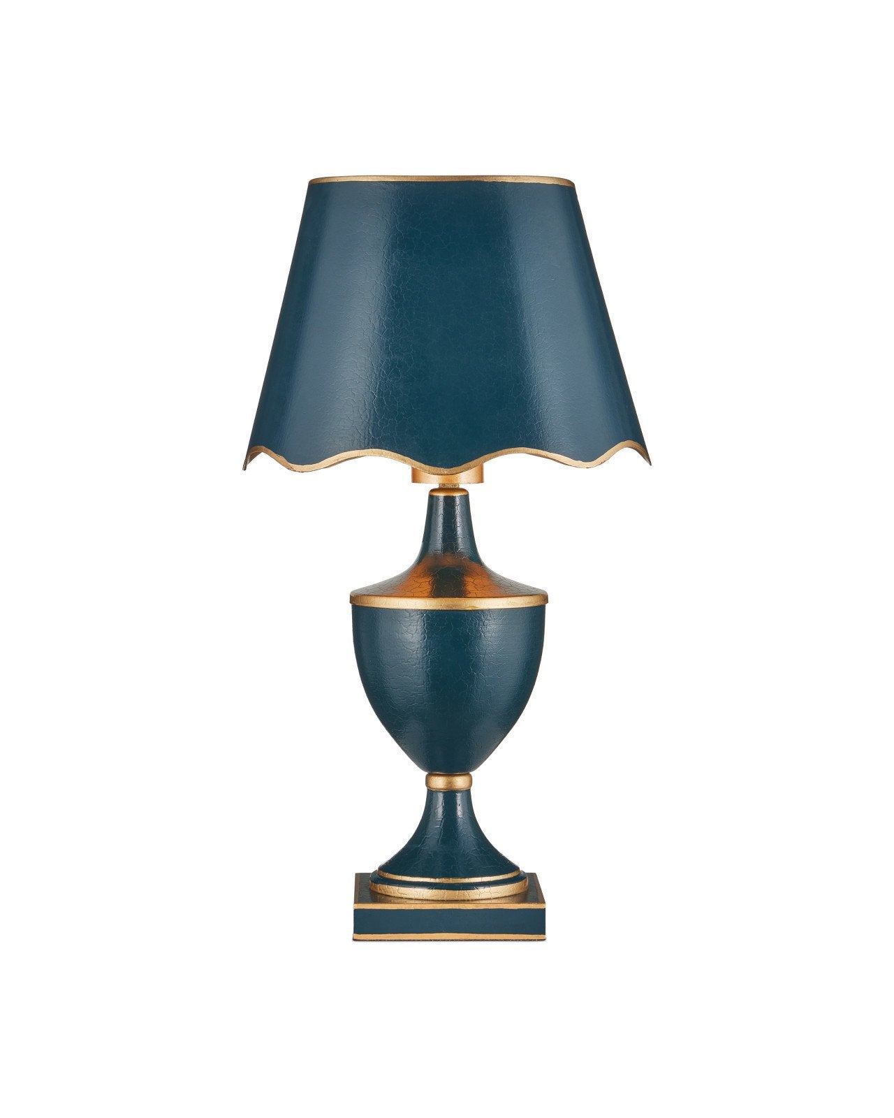 Currey & Company Travelogue Navy Cordless Table Lamp