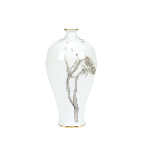 Wildwood White Cinder And Smoke Vase (Med)