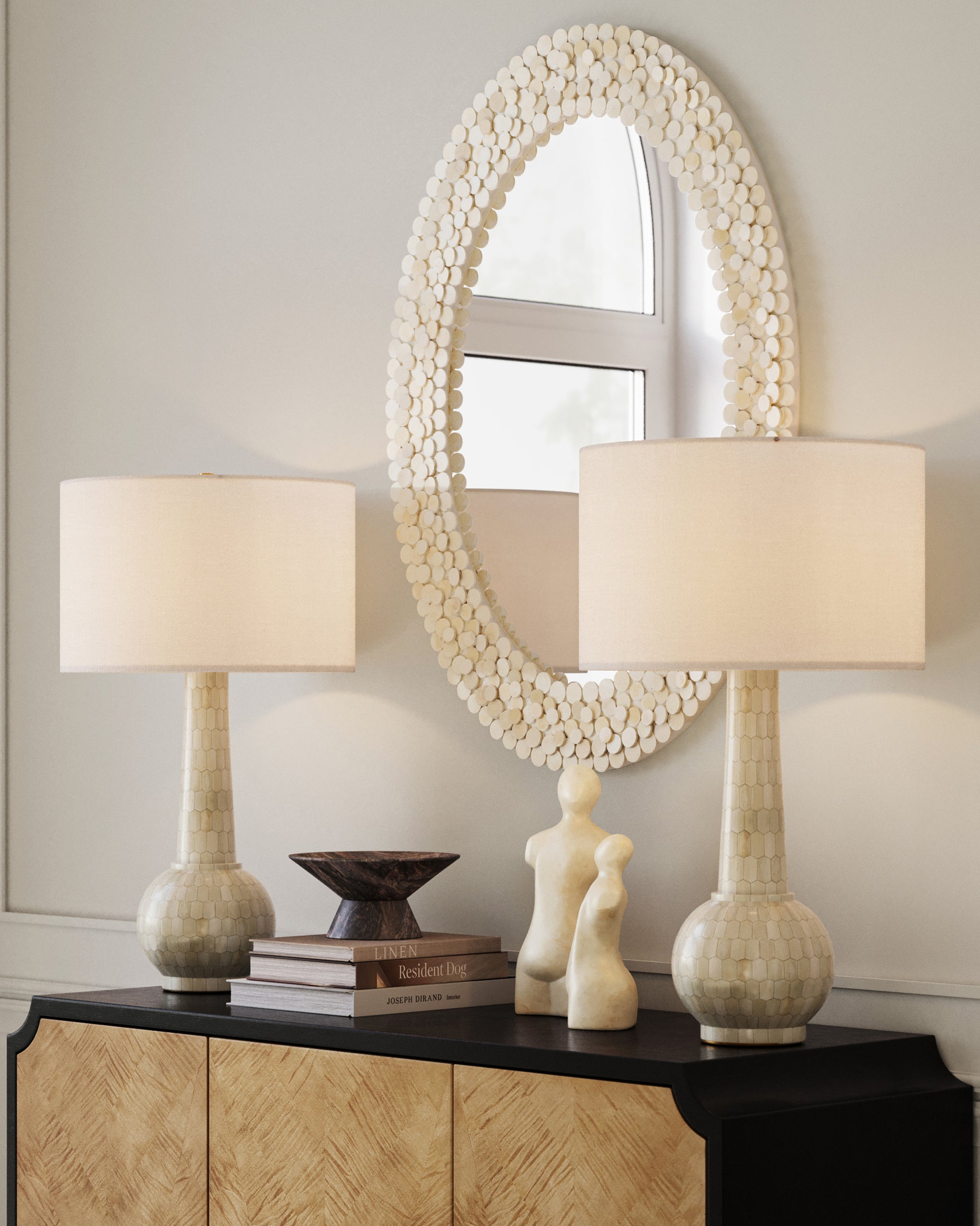 Currey & Company Merriam Oval Mirror