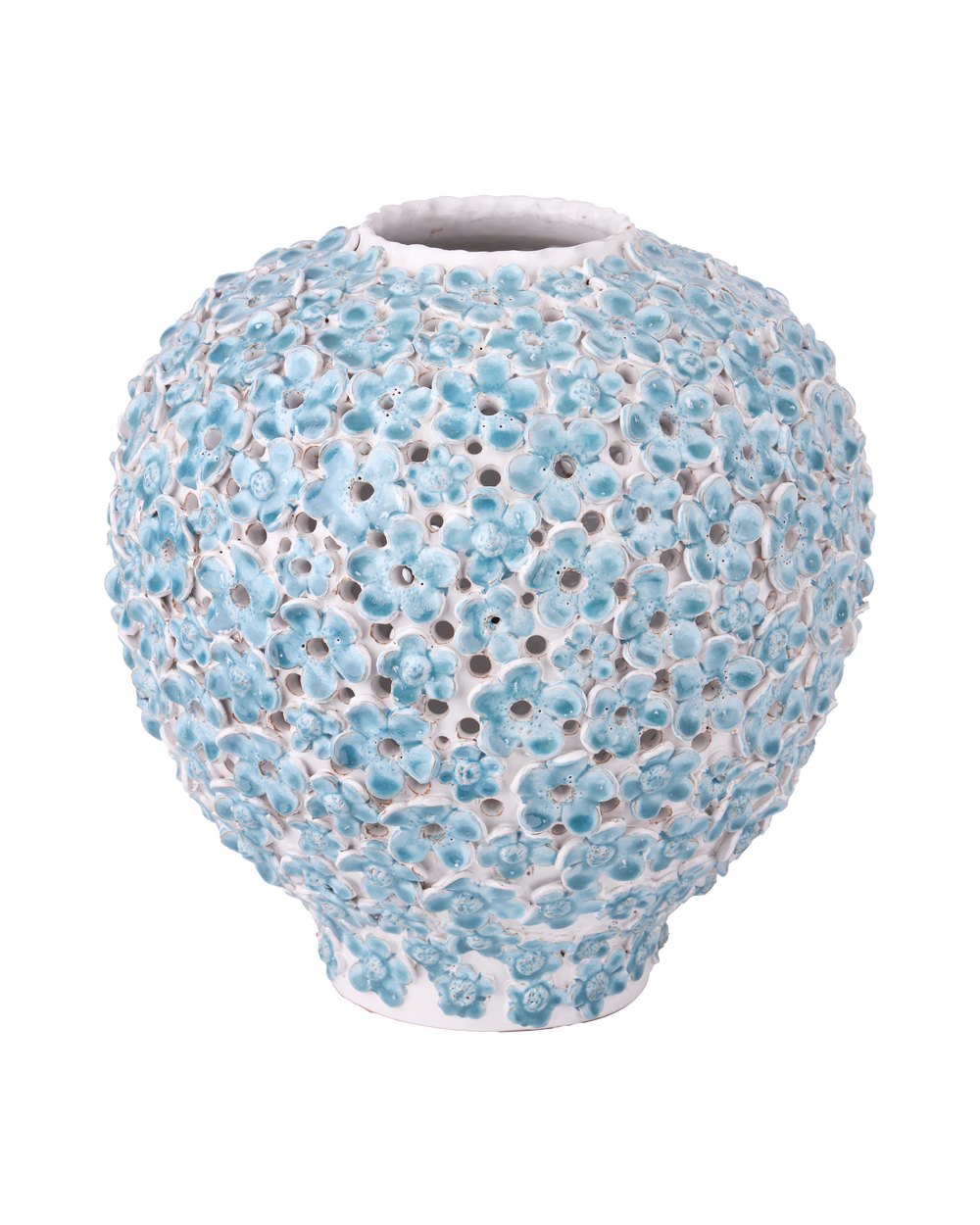 Currey And Company Daisy Blue Large Vase
