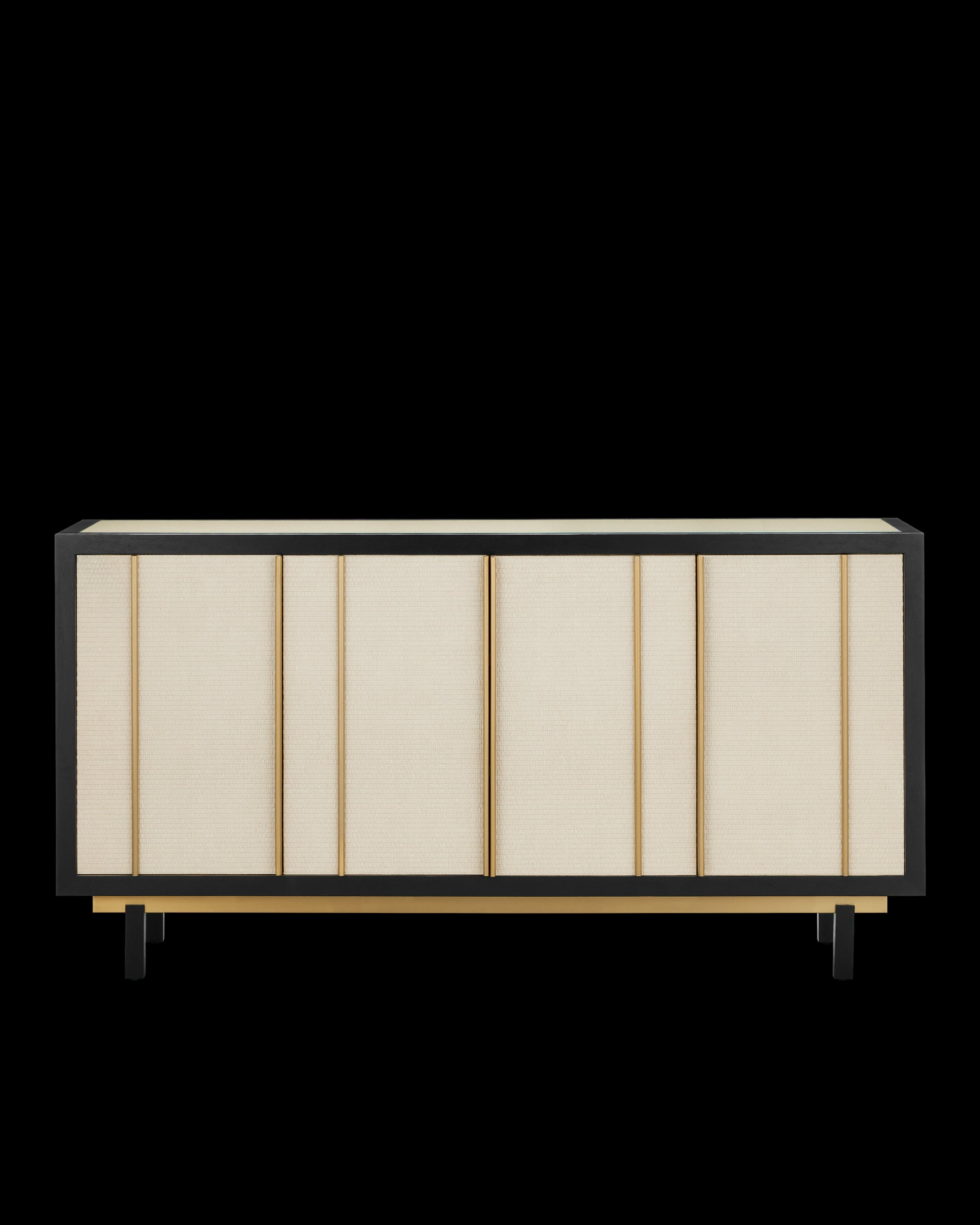 Currey & Company Deanna Raffia Credenza