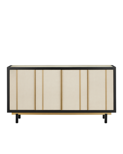 Currey & Company Deanna Raffia Credenza