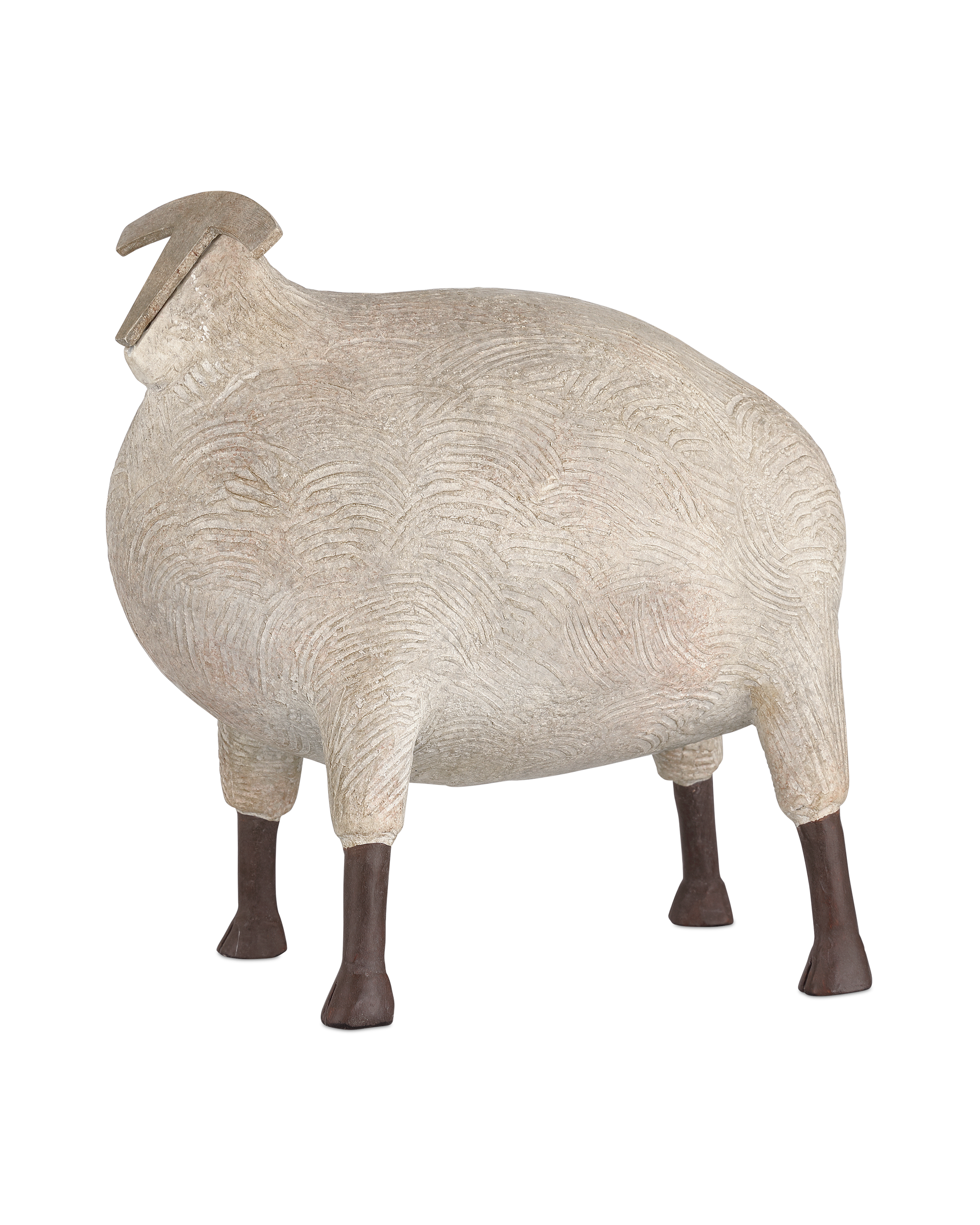 Currey And Company Ancient Ram Sculpture