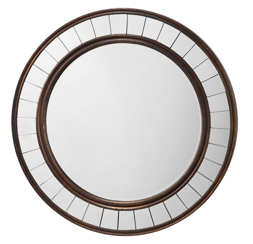 Coltrane Mirror In Antique Bronze Wood Lifestyle by JY