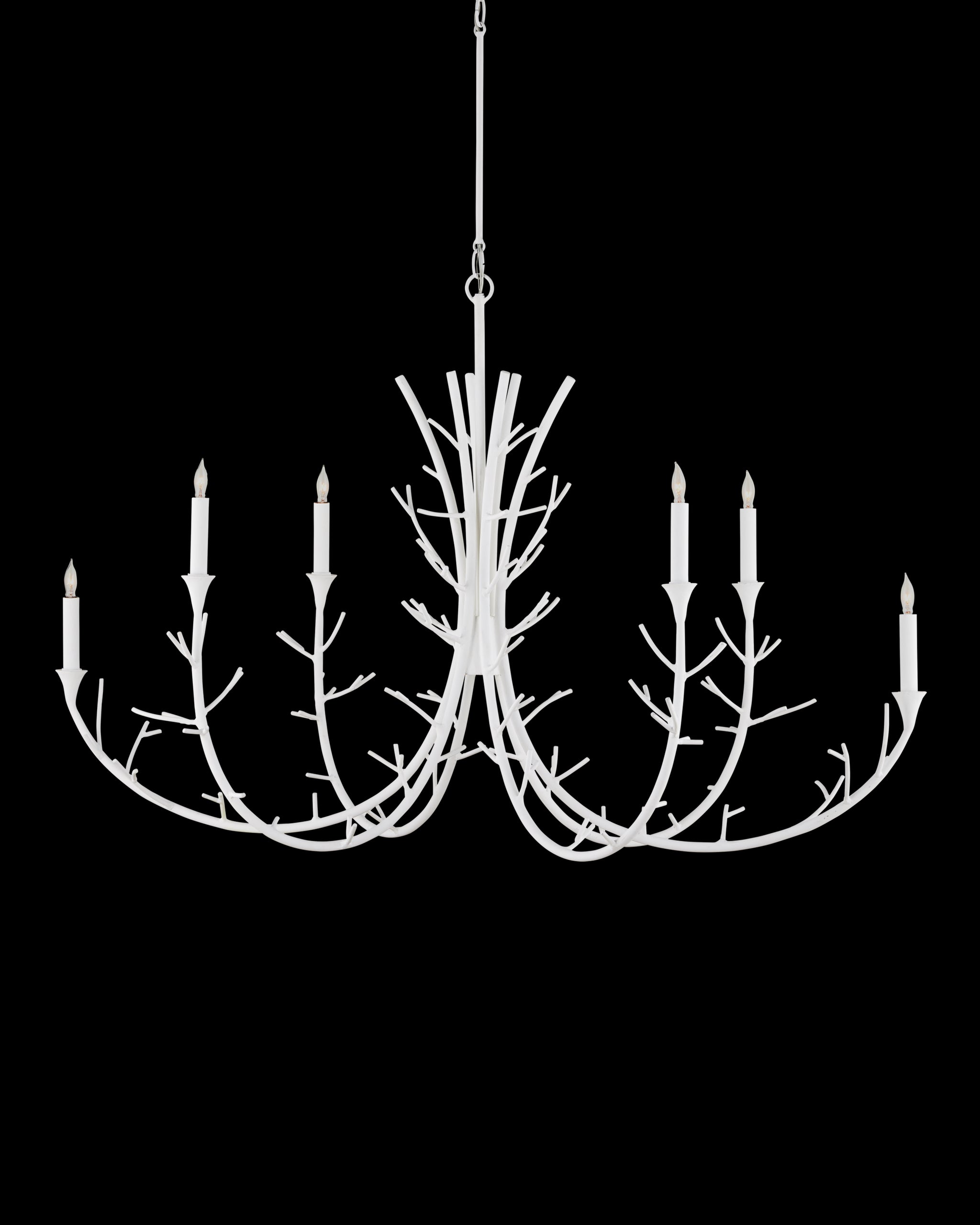 Currey & Company Twiggy Oval Chandelier