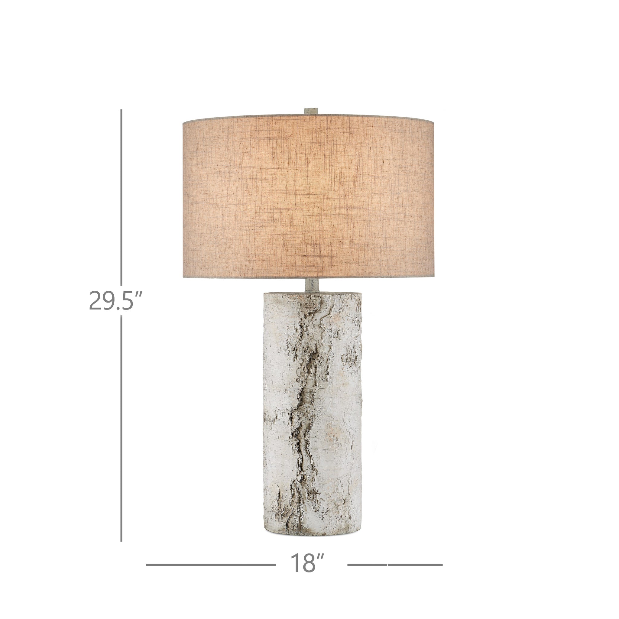 Currey & Company Faux Birch Table Lamp