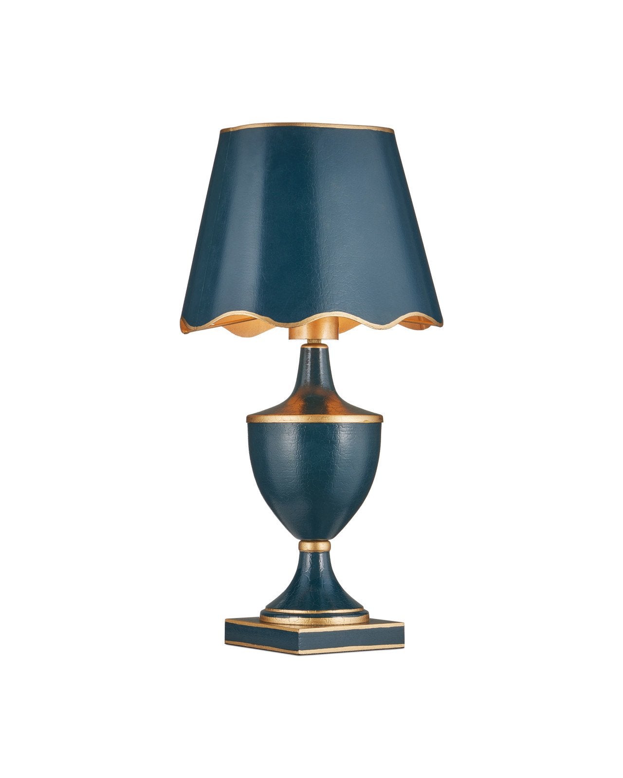 Currey & Company Travelogue Navy Cordless Table Lamp