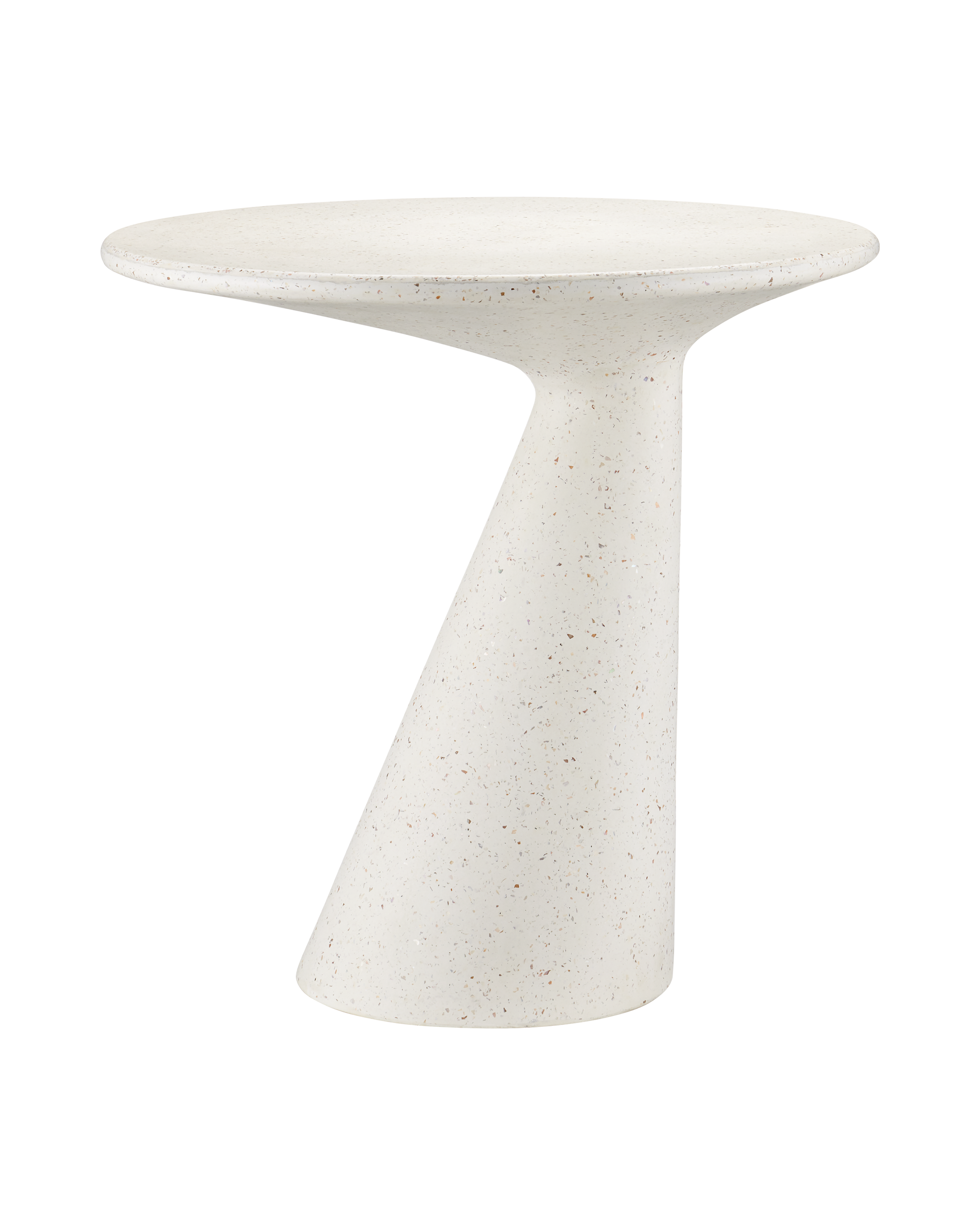 Currey & Company Pendurado Ivory Terrazzo C Table