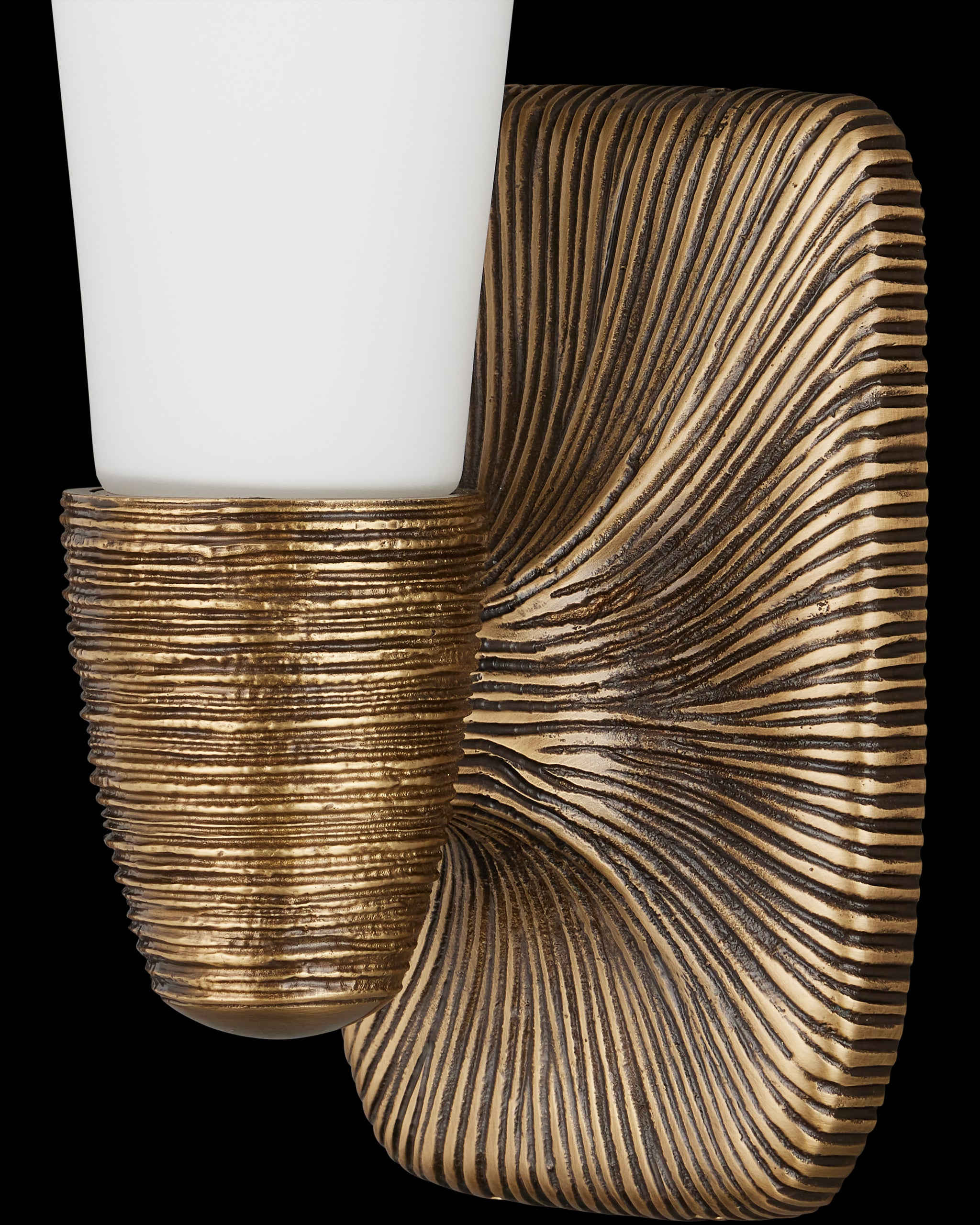 Currey & Company Bonaz Brass Bath Wall Sconce